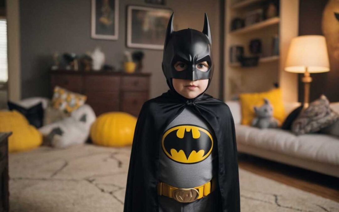 Des aventures à la maison enfilons nos capes pour une activité thème Batman